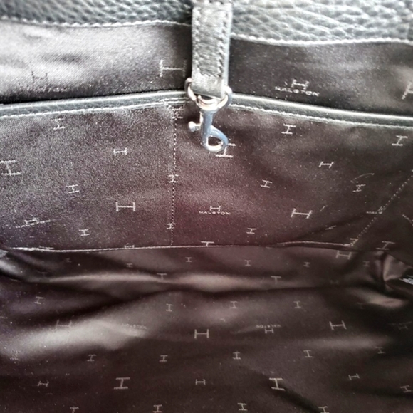 Halston NEW Large Pebble Leather Bag - Picture 4 of 11